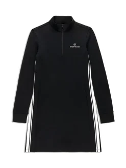 View All|Sergio Tacchini Damarindo Half-Zip Track Dress- Black