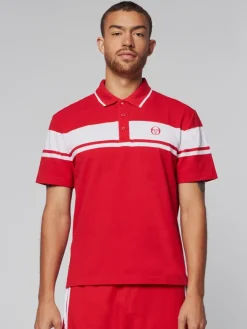 Polos|Sergio Tacchini Damarindo Polo- Adrenaline Rush/ White