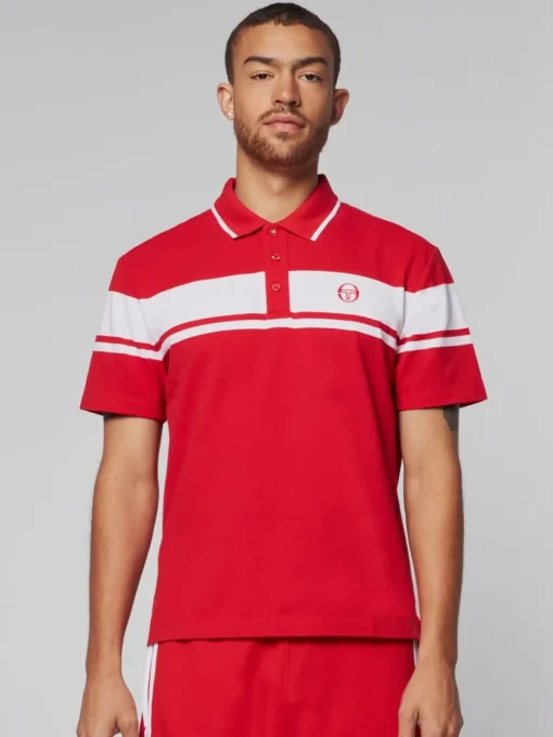 Polos|Sergio Tacchini Damarindo Polo- Adrenaline Rush/ White