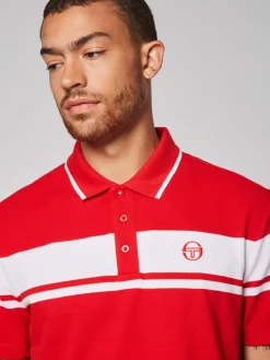Polos|Sergio Tacchini Damarindo Polo- Adrenaline Rush/ White
