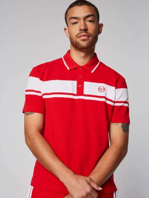 Polos|Sergio Tacchini Damarindo Polo- Adrenaline Rush/ White