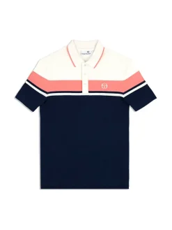 Polos|Sergio Tacchini Damarindo Polo Archivio- Gardenia/ Maritime Blue