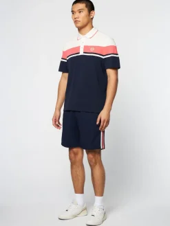 Polos|Sergio Tacchini Damarindo Polo Archivio- Gardenia/ Maritime Blue