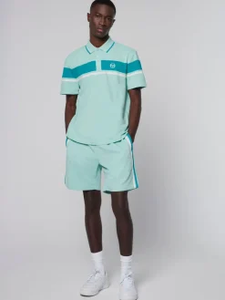 Polos|Sergio Tacchini Damarindo Polo- Ocean Wave/ Blue Grass