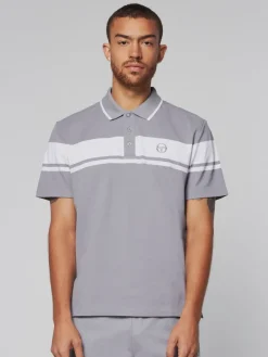 Polos|Sergio Tacchini Damarindo Polo- Sleet/ White