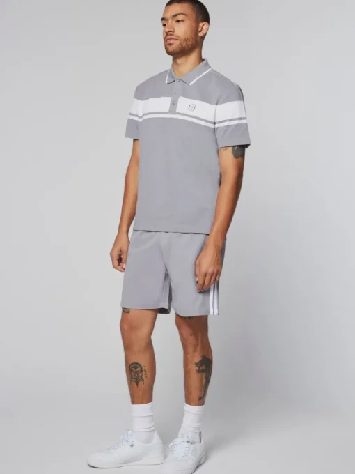 Polos|Sergio Tacchini Damarindo Polo- Sleet/ White