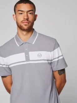 Polos|Sergio Tacchini Damarindo Polo- Sleet/ White
