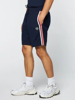 The Essentials|Sergio Tacchini Damarindo Short Archivio- Gardenia/ Maritime Blue