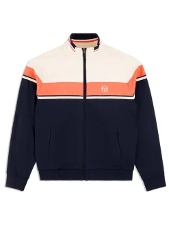 Jackets|Sergio Tacchini Damarindo Track Jacket Archivio- Gardenia/ Maritime Blue
