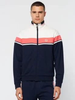 Jackets|Sergio Tacchini Damarindo Track Jacket Archivio- Gardenia/ Maritime Blue