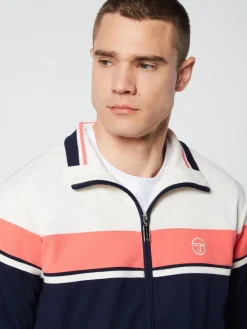 Jackets|Sergio Tacchini Damarindo Track Jacket Archivio- Gardenia/ Maritime Blue
