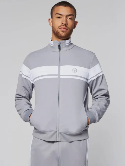 Jackets|Sergio Tacchini Damarindo Track Jacket- Sleet/ White