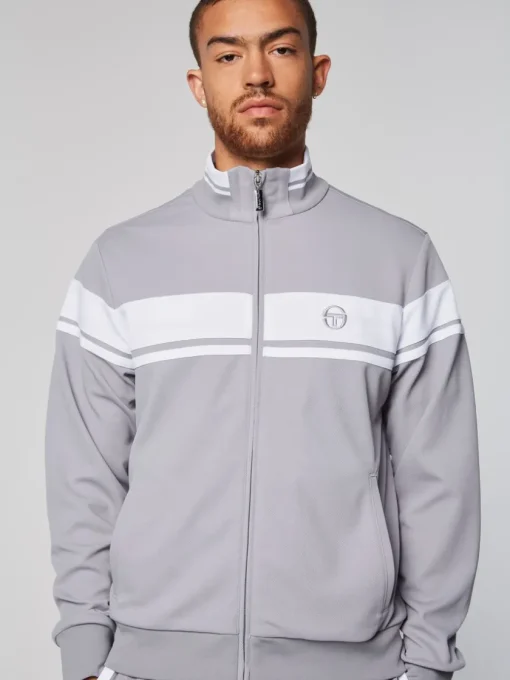 Jackets|Sergio Tacchini Damarindo Track Jacket- Sleet/ White