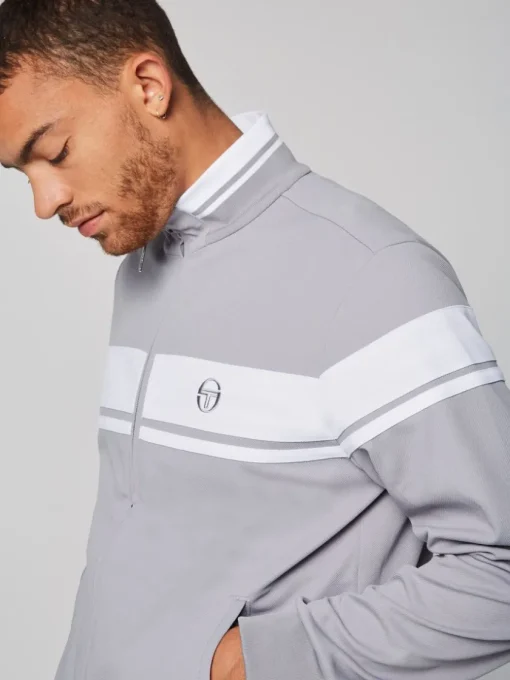Jackets|Sergio Tacchini Damarindo Track Jacket- Sleet/ White