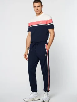 Tracksuits|Sergio Tacchini Damarindo Track Pant Archivio- Gardenia/ Maritime Blue
