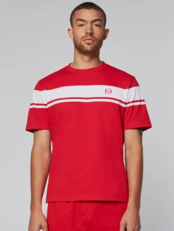T-Shirts|Sergio Tacchini Damarindo T-Shirt- Adrenaline Rush/ White