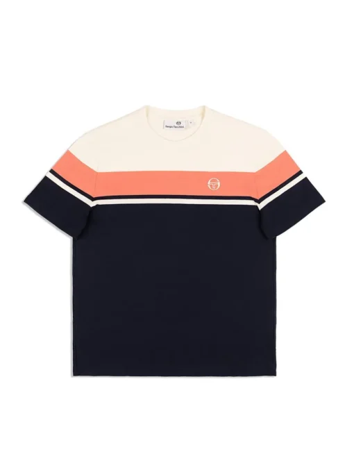 T-Shirts|Sergio Tacchini Damarindo T-Shirt Archivio -Gardenia/ Maritime Blue