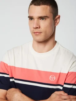 T-Shirts|Sergio Tacchini Damarindo T-Shirt Archivio -Gardenia/ Maritime Blue