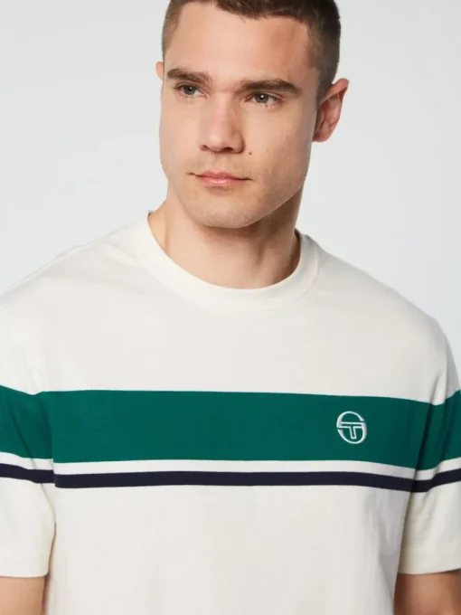 The Essentials|Sergio Tacchini Damarindo T-Shirt Archivio- Gardenia