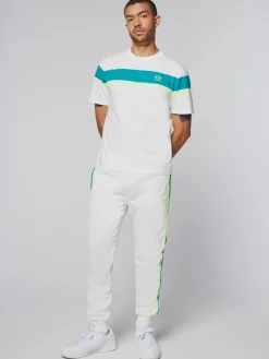 T-Shirts|Sergio Tacchini Damarindo T-Shirt- Gardenia/ Blue Grass