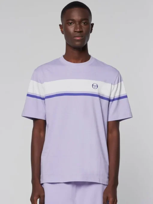 T-Shirts|Sergio Tacchini Damarindo T-Shirt- Lavender/ Gardenia