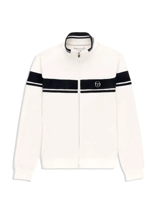 Velour|Sergio Tacchini Damarindo Velour Track Jacket- Gardenia