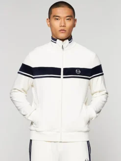 Velour|Sergio Tacchini Damarindo Velour Track Jacket- Gardenia
