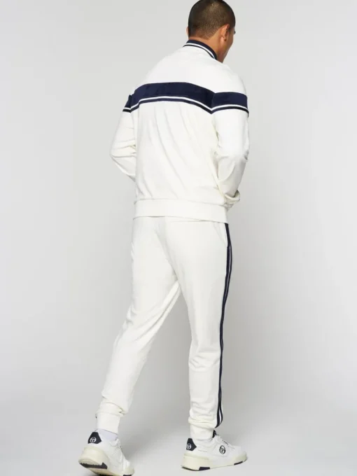 Velour|Sergio Tacchini Damarindo Velour Track Jacket- Gardenia