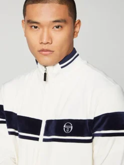 Velour|Sergio Tacchini Damarindo Velour Track Jacket- Gardenia