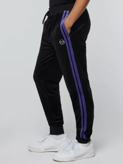 Velour|Sergio Tacchini Damarindo Velour Track Pant-Black/ Liberty