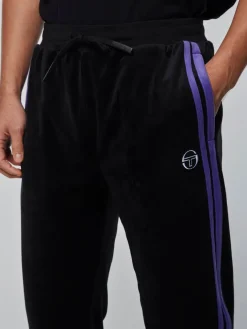 Velour|Sergio Tacchini Damarindo Velour Track Pant-Black/ Liberty