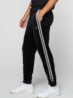 Velour|Sergio Tacchini Damarindo Velour Track Pant- Black Beauty