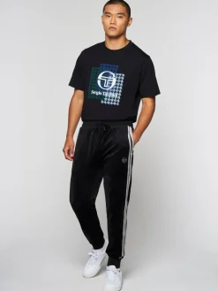 Velour|Sergio Tacchini Damarindo Velour Track Pant- Black Beauty