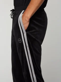 Velour|Sergio Tacchini Damarindo Velour Track Pant- Black Beauty