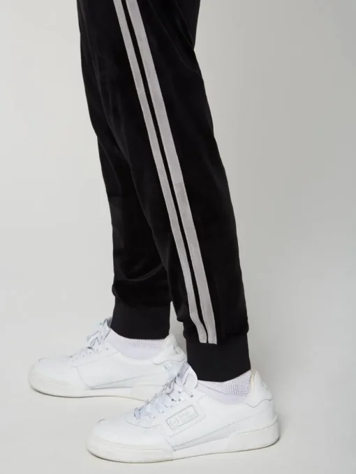 Velour|Sergio Tacchini Damarindo Velour Track Pant- Black Beauty