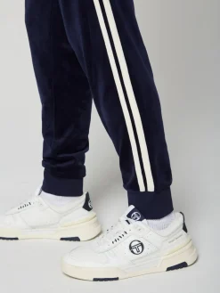 View All|Sergio Tacchini Damarindo Velour Track Pant- Maritime Blue