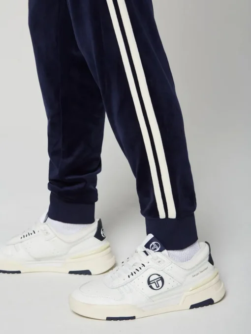 View All|Sergio Tacchini Damarindo Velour Track Pant- Maritime Blue