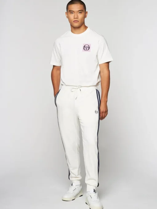 Pants And Sweatpants|Sergio Tacchini Damarindo Velour Track Pant- Gardenia