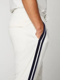 Pants And Sweatpants|Sergio Tacchini Damarindo Velour Track Pant- Gardenia