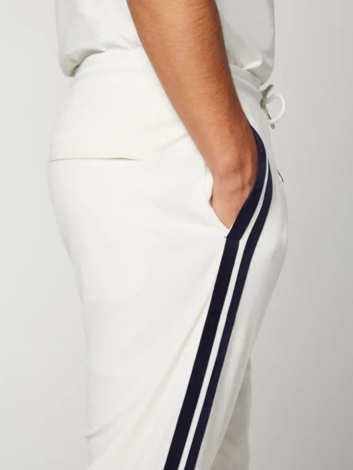 Pants And Sweatpants|Sergio Tacchini Damarindo Velour Track Pant- Gardenia