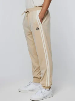 Velour|Sergio Tacchini Damarindo Velour Track Pant-Cement/ Gardenia
