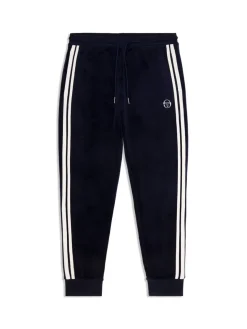 Pants And Sweatpants|Sergio Tacchini Damarindo Velour Track Pant- Maritime Blue
