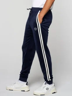 Pants And Sweatpants|Sergio Tacchini Damarindo Velour Track Pant- Maritime Blue