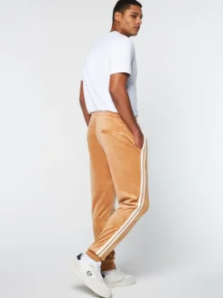 Tracksuits|Sergio Tacchini Debossed Damarindo Velour Track Pant- Meerkat