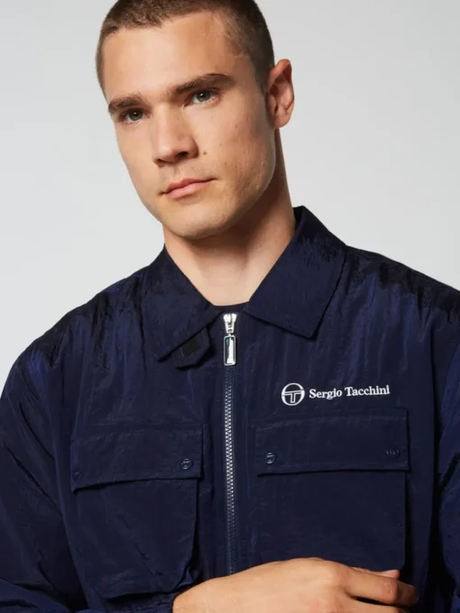 View All|Sergio Tacchini Devonte Track Jacket- Maritime Blue