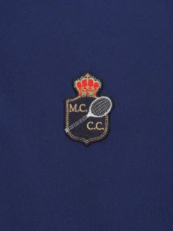 For The Court|Sergio Tacchini Doubles Mch Polo- Navy