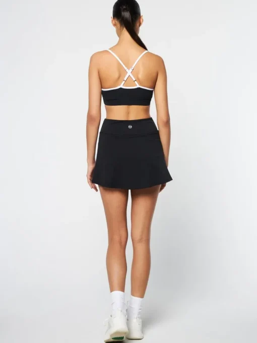 For The Court|Sergio Tacchini Elisa Sports Top- Black Beauty