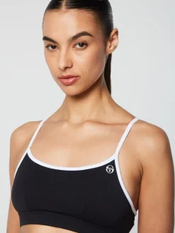 For The Court|Sergio Tacchini Elisa Sports Top- Black Beauty