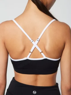 For The Court|Sergio Tacchini Elisa Sports Top- Black Beauty