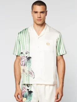 Matching Separates|Sergio Tacchini Ella Printed Shirt- Gardenia